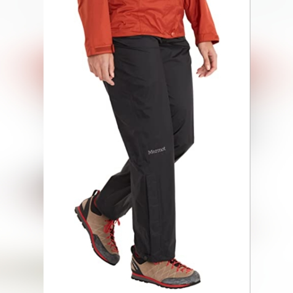 MARMOT Women's NWT Pull-on Precip Eco Black Rain Outdoors Hiking Nylon Pants S